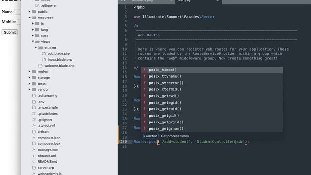 Creating a form - Laravel 7.4 tutorial in Hindi in 2022