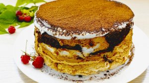 Шоколадный торт с Меренгой! Меренговый ТОРТ  с шоколадным вкусом ! Сладкий и хрустящий торт