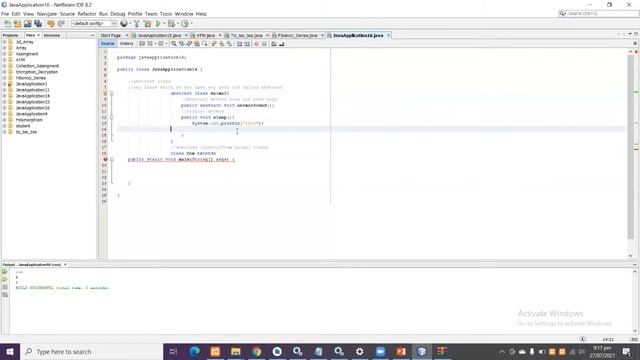 #34 what is abstract class and abstract method in java with real time example