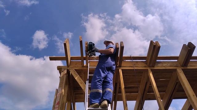 СТРОПИЛЫ, КРЫША и ОТДЕЛКА СТЕН СНАРУЖИ смотреть онлайн