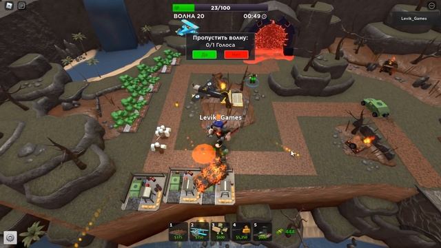 Один в Хардкор Tower Defense Simulator Роблокс Товер Дефенс симулятор фарм гемов смотреть онлайн