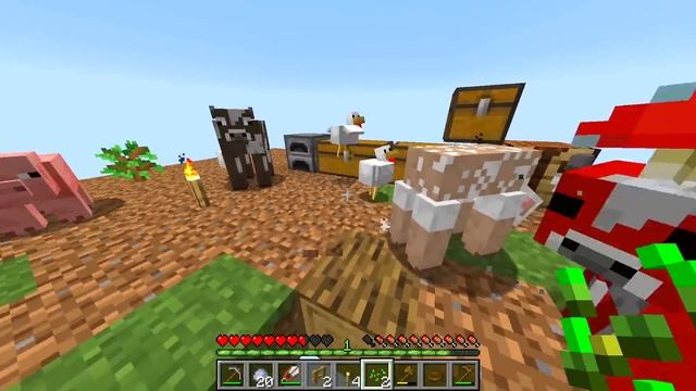 ✅ Райм КОРОЛЬ ПЧЕЛ на ОДНОМ БЛОКЕ в Майнкрафт! смотреть онлайн