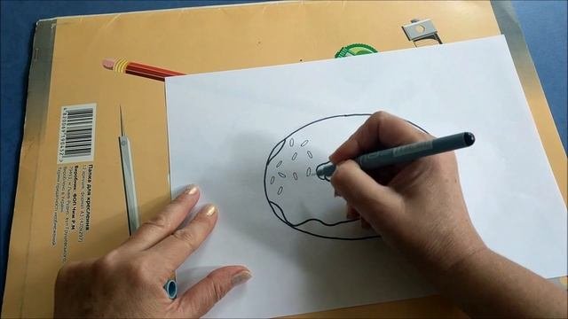 Как нарисовать пончик карандашами | How To Draw A Donut With Pencils