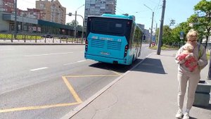 Автобус 333 маршрут 5270.G4 6801 и Автобус 243 маршрут 5270.G4 6947 Проспект Народного Ополчения