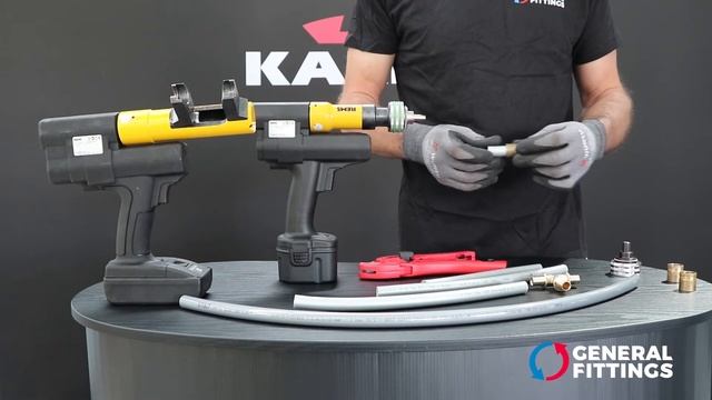 Как да сглобим аксиално-компресионни прес фитинги General Fittings 3400 "GOLDFIX" към PE-X тръба смотреть онлайн