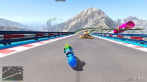 GTA V Stunt Map Challenge On Super Cars, Boats, Bikes, Aircraft, and OffRoad Monster Trucks #sunonp