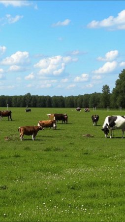 Ферма с коровами.#Коровы.#Ферма