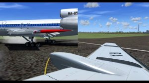 Ту-154Б-2 анимация крыла