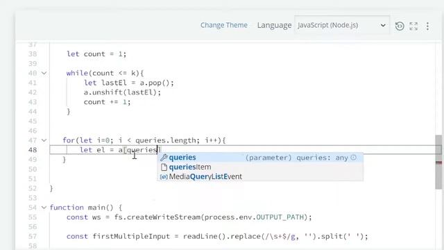 Javascript questions | Circular array rotation | Hackerrank | My Programming Journey Day 6