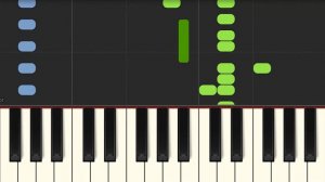 Da Funk by Daft Punk - (Synthesia) How to play Da Funk by Daft Punk on Piano