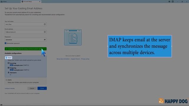 How to Setup a cPanel Email account with Mozilla Thunderbird   Happy Dog Web Hosting смотреть онлайн