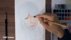 Как нарисовать портрет акварелью
