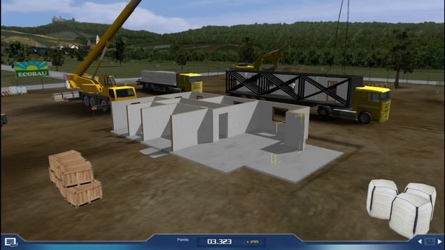 Crane Simulator 2009: Gameplay Prefabricated House смотреть онлайн