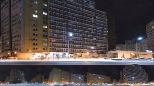 Линейная панорама улицы, участок 150 метров, ночная съемка фотопанорамы - streetline panorama