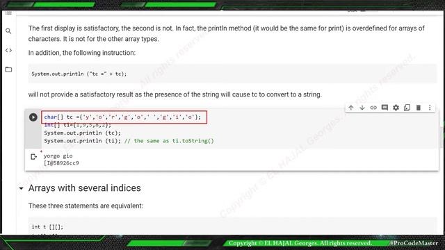 [ JAVA ] How to use Arrays 1D 2D смотреть онлайн