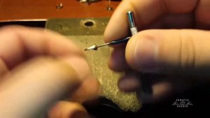 Нарезаю резьбу на серьги-пусеты