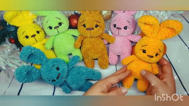 Навязала малышей/зайки-кнопочки❤️??