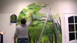 Роспись интерьера аэрографом