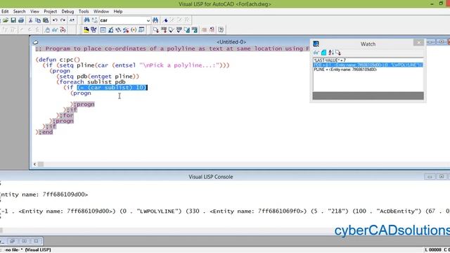 Foreach in AutoLISP Programming