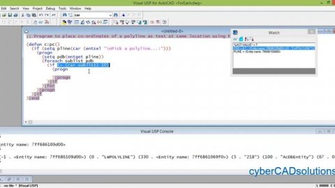 Foreach in AutoLISP Programming