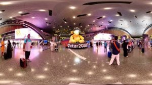 Lamp bear at Doha airport, Qatar #doha #VR #360