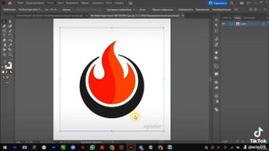 как перевести картинку логотип из растра в вектор в программе Adobe illustrato