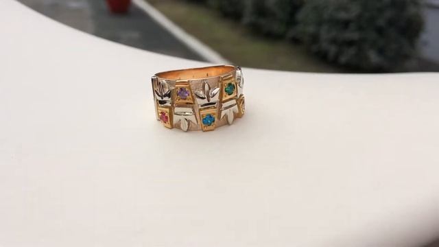 Женское Кольцо ручной работы из золота смотреть онлайн