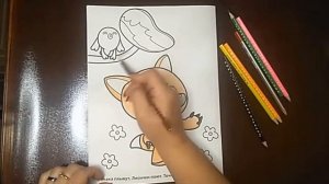 Coloring for children/ Coloring Lisichka/ How to color/ How to draw