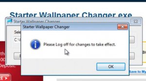 Windows 7 Starter Wallpaper changer