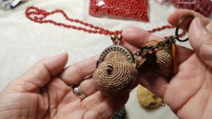 Брелок. Сумочка брелок крючком.