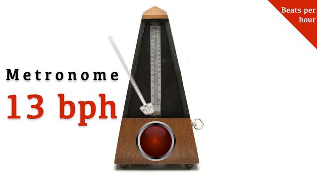 Metronome 13 bph 🎼 (beats per hour) смотреть онлайн