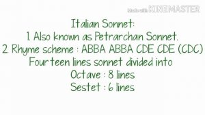 An Introduction to Sonnet  (Detailed Analysis with short Type Answers)