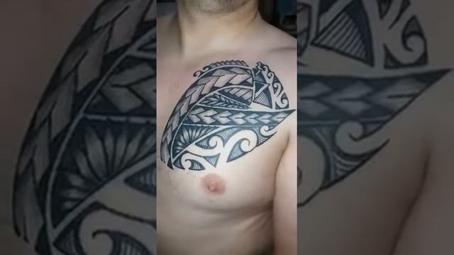 Polynesian sleeve Tattoo Inprocess #toportattooHS #Astrakhan2016