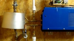 Часть 3.  КОТЕЛ из СВАРОЧНОГО ИНВЕРТОРА. Первое пробное сравнение с ТЭНовым котлом.