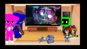 Poppy Playtime characters react Darkest Desire Collab - Gacha Club