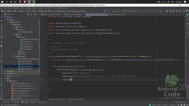 Clone Sarahah App By Firebase part 14- Create ForgetPassword Activity And Reset Password By Firebas смотреть онлайн