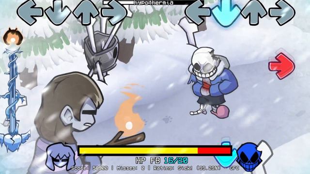 FNF - Hypothermia [Frostbite Undertale Mix] | Friday Night Funkin' Lullaby