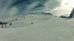 Red run in Obergurgl, Austria.