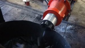 Пресс шнековый для угольной пыли. Прессование угольной пыли.