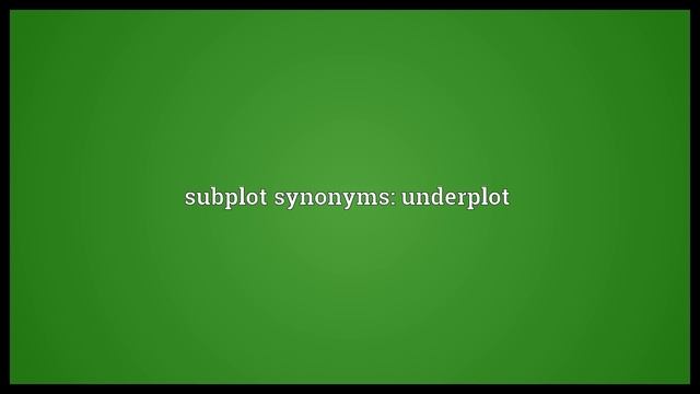 Subplot Meaning смотреть онлайн