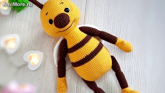 Амигуруми: схема Пчелёнок | Игрушки вязаные крючком