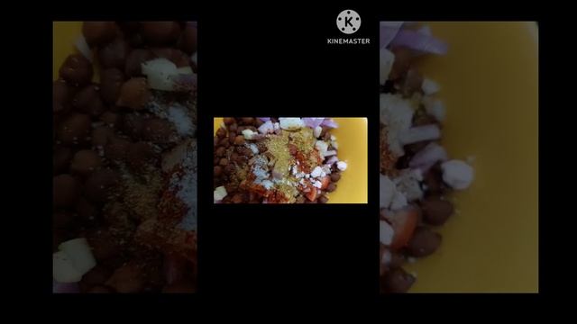 Black chana chaat | Diet chana chaat recipe #youtubeshorts