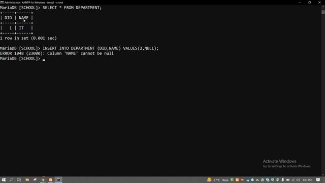 sql constraints with examples | primary key and foreign key in database | constraints in sql