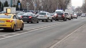 Полиция и скорая с сиренами wail, yelp.