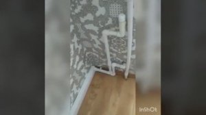 как скрыть трубы отопления. kombi borularinin cekilmesi.kombi,boru