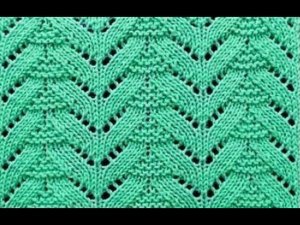 МК  Очень простой узор спицами