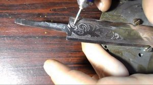 ГРАВИРОВКА НА ЛЕЗВИИ НОЖА Тестирую бормашину STRONG 210