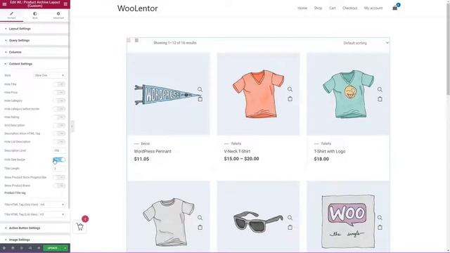 How To Use Product Archive Layout (Custom) Widget Using WooLentor