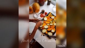 Тыква с кабачком в духовке