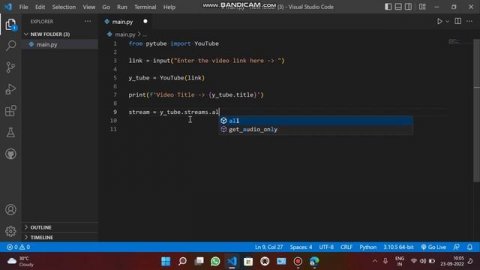 part-1, YouTube Video Downloader using Python GUI Project?| #Pythonproject #pytube #letscodebrain